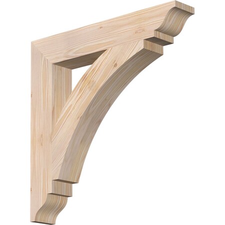 Ekena Millwork Thorton Traditional Smooth Bracket, Douglas Fir, 3 1/2"W x 22"D x 22"H BKT04X22X22THR01SDF